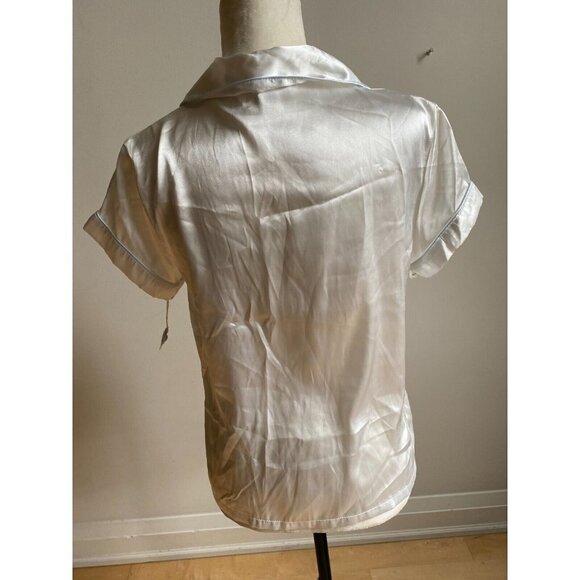 in bloom by Jonquil NEW womens short sleeve satin top sz Medium "Bride" - Picture 6 of 9